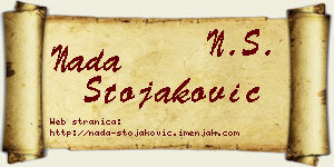 Nada Stojaković vizit kartica